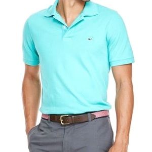 Vineyard Vines Aqua Classic Fit Pique Polo